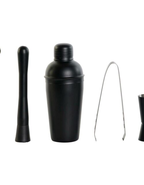 Cocktailsæt Sort Rustfrit stål 500 ml 8 x 8 x 20 cm