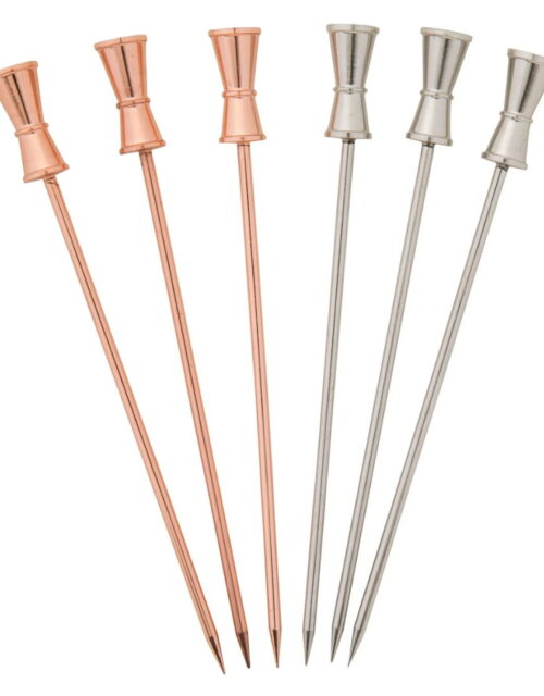 Barprofessional Cocktailpicks Stål Jigger 6 Stk