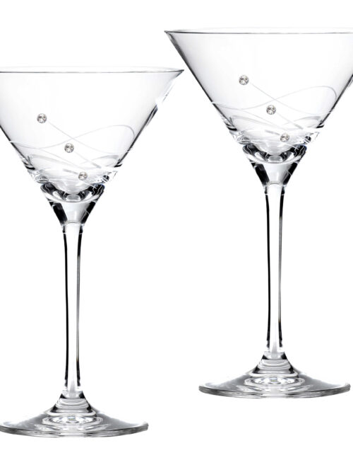 Clio Cocktailglas med Swarovski krystaller - 2 stk.