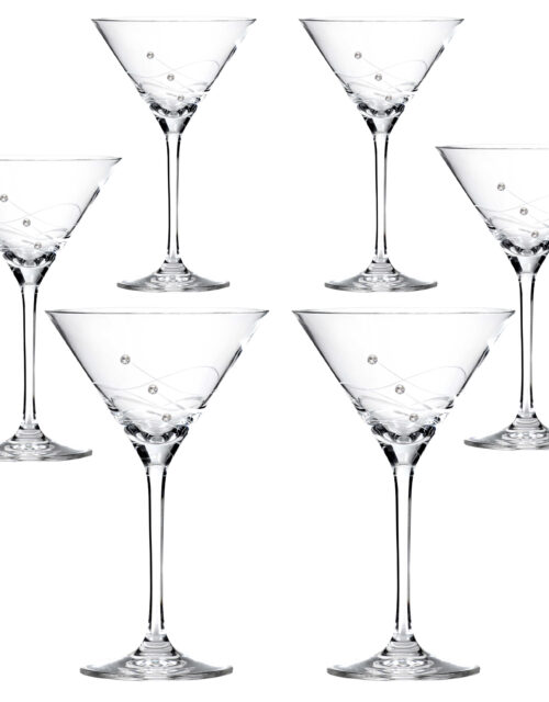 Clio Cocktailglas med Swarovski krystaller - 6 stk.