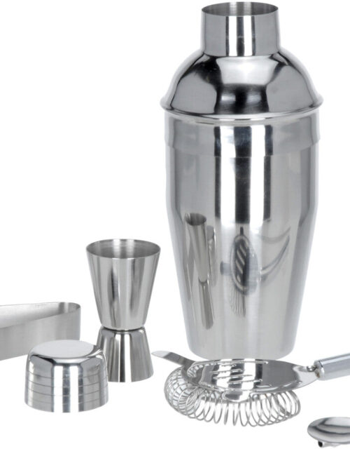 Cocktail shakersæt m. 5 dele