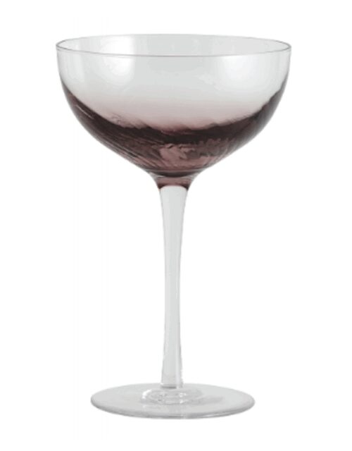 Cocktailglas "Garo" m/ lilla bund - Nordal