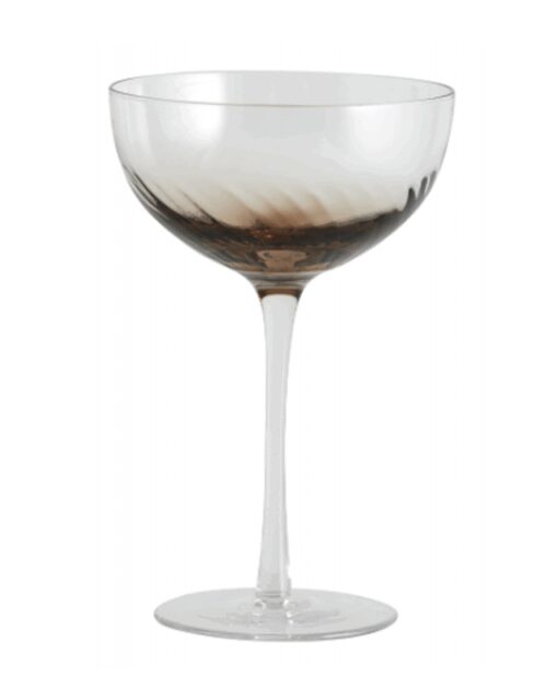 Cocktailglas "Garo" m/ mørkebrun bund - Nordal