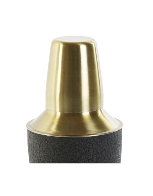 Cocktailshaker - sort/guld, rustfrit stål, 9,5 × 22 cm