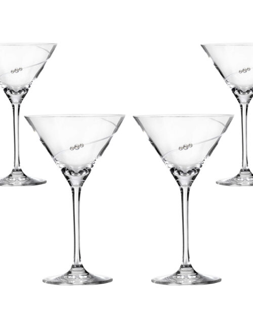 New Pen Cocktailglas med Swarovski krystaller - 4 stk.