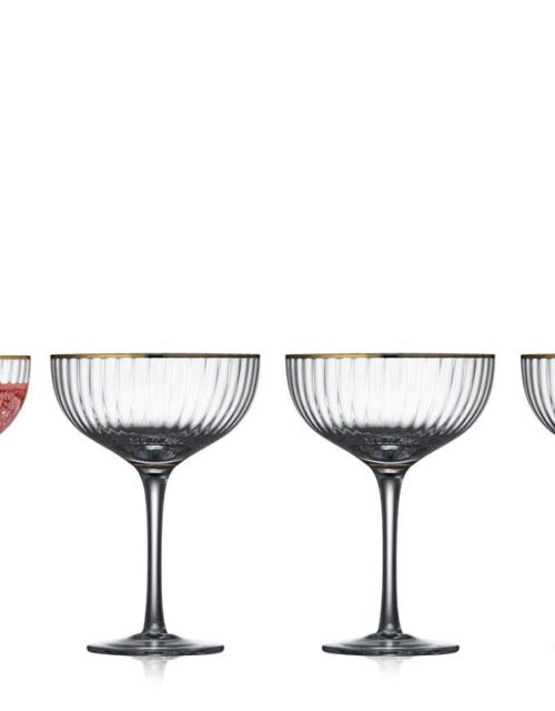 Palermo Cocktailglas, guldfarvet - 4 stk.